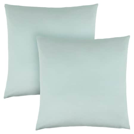 Pillows, Set Of 2, 18 X 18 Square, Insert Included, Accent, Sofa, Couch, Bedroom, Polyester, Blue